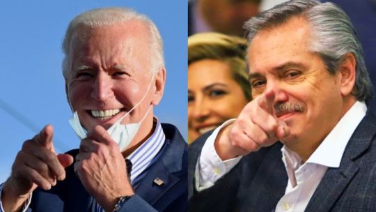 El presidente Alberto Fernández saludó al flamante mandatario de Estados Unidos, Joe Biden.