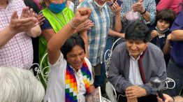 Evo Morales y Milagros Sala