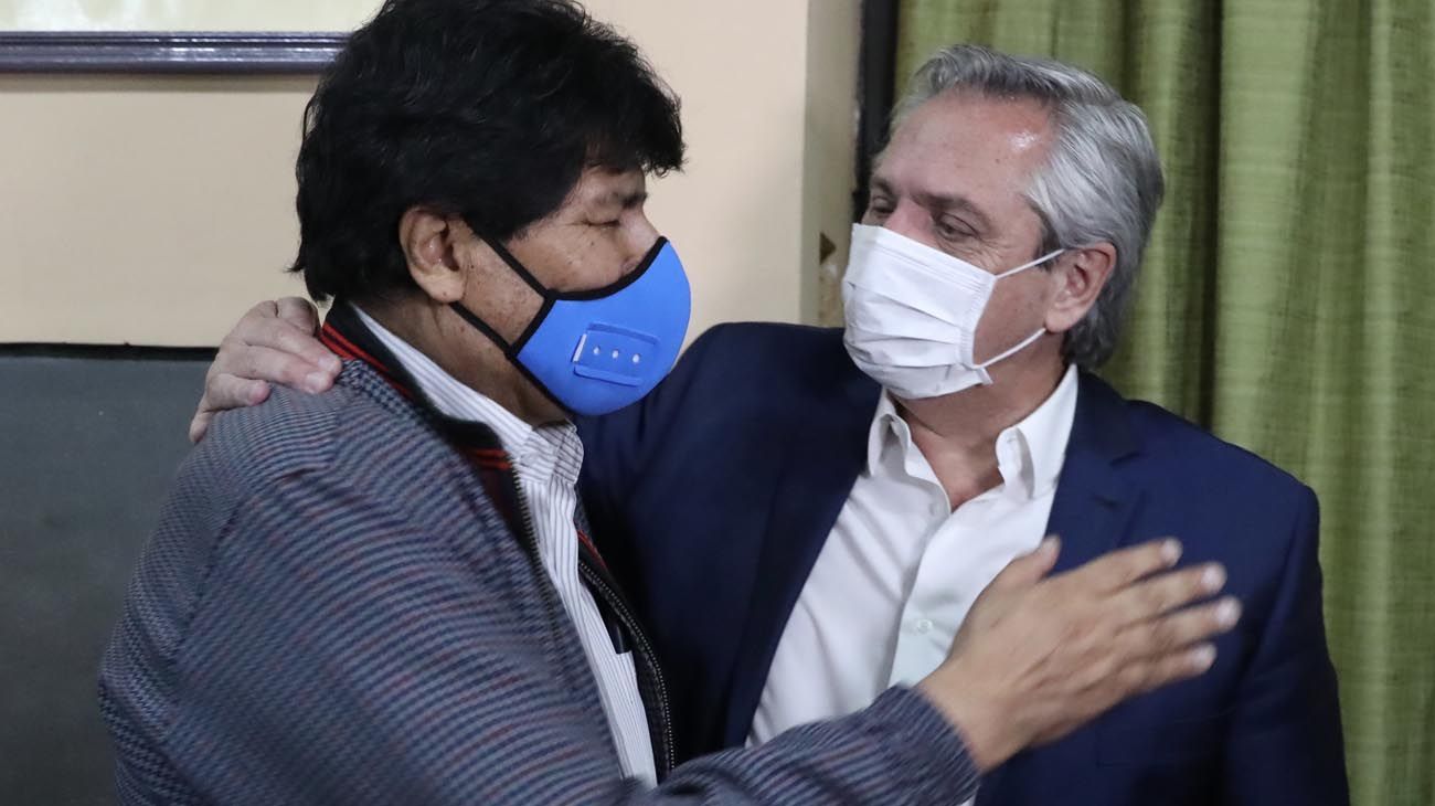 Evo Morales y Alberto Fernández