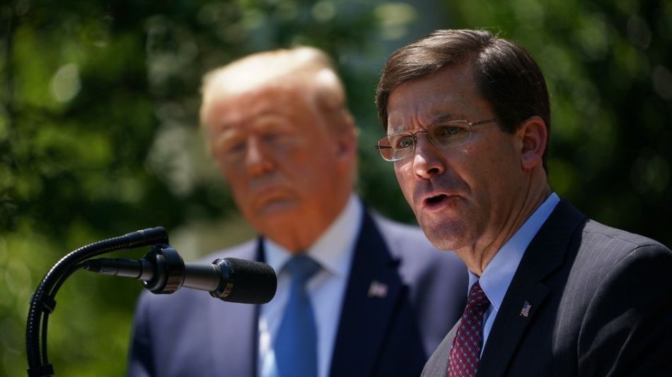 Donald Trump y Mark Esper habían discutido por el envío de tropas para calmar protestas raciales