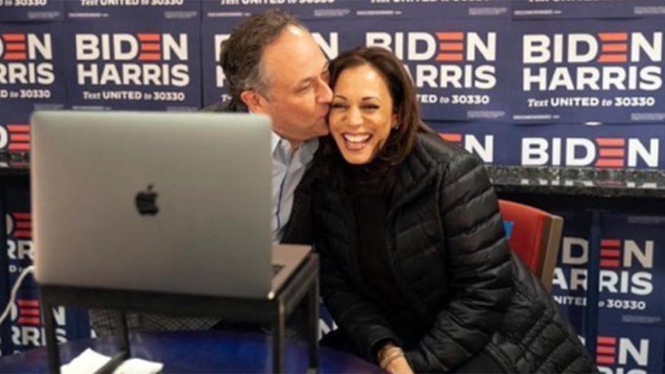 Douglas Emhoff y Kamala Harris se conocieron en una "cita a ciegas" en 2013
