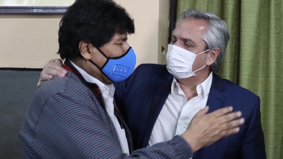 Evo Morales y Alberto Fernández 20201109