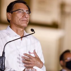 Vizcarra al dejar la presidencia ayer.  | Foto:DPA