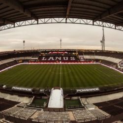 Así se ve el estadio de Lanús desde 250 m de altura.