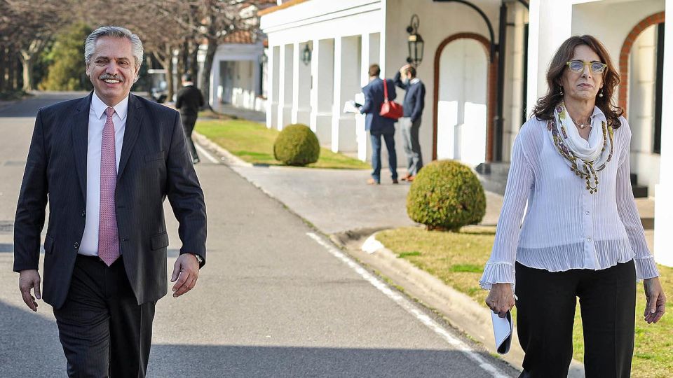 Alberto Fernández y María Eugenia Bielsa 20201112