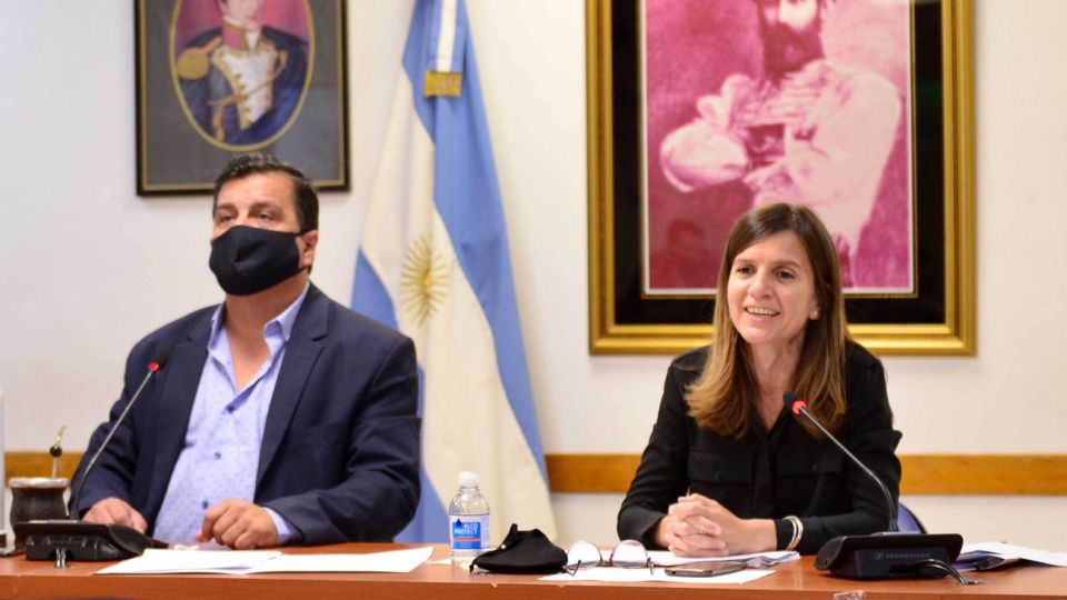 Fernanda Raverta, titular del Anses, en la presentación de Diputados de la nueva fórmula de movilidad jubilatoria