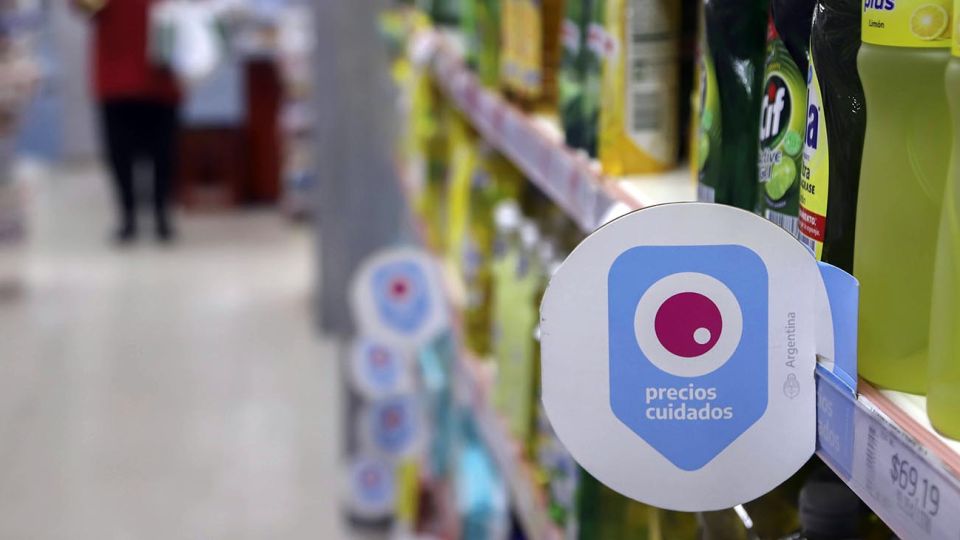 Precios Cuidados nuevo logo en la góndola