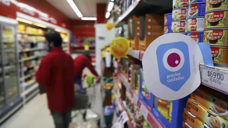 Precios Cuidados nuevo logo en la góndola