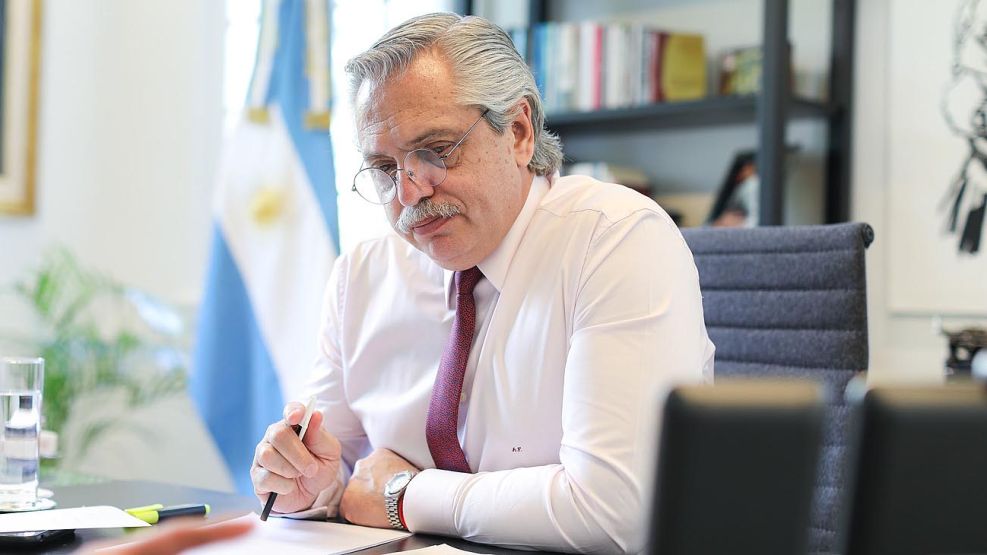 Alberto Fernández en Olivos 20201112