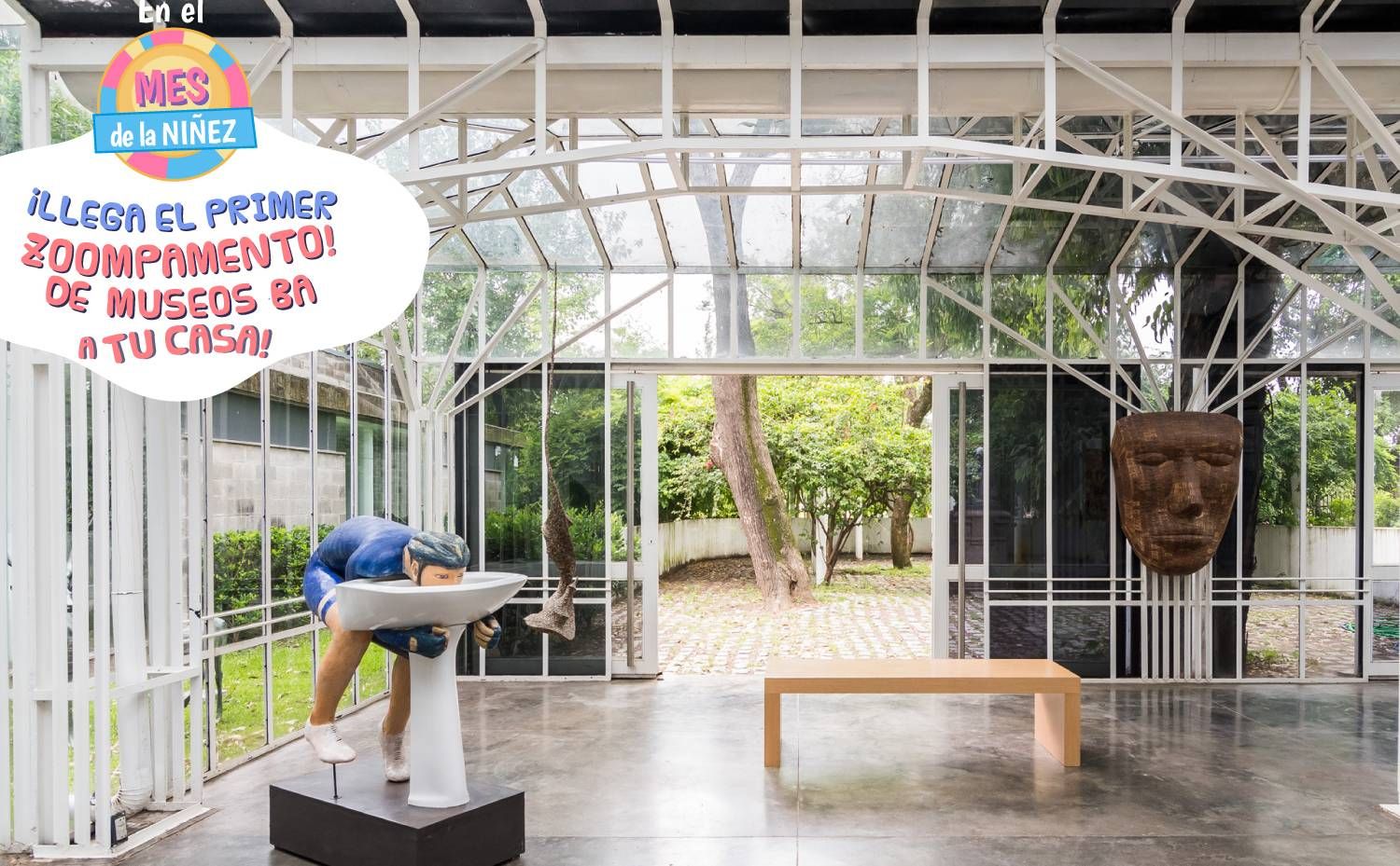 El fondo del jardín del museo Sívori, listo para recibir a los chicos 