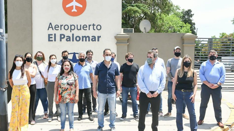 Ritondo en El Palomar protesta