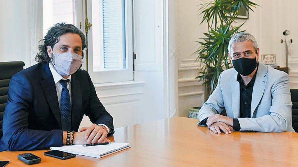 Presentación oficial. Cafiero recibió al intendente de Avellaneda, que pidió licencia para reemplazar a Bielsa en Desarrollo Territorial.