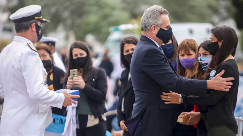 El homenaje a las víctimas del ARA San Juan en la ciudad de Mar del Plata.