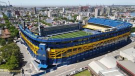 Así se ve el estadio de Boca Juniors desde un dron.