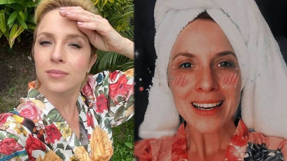 Carla Peterson impactó con un radical y colorido cambio de look