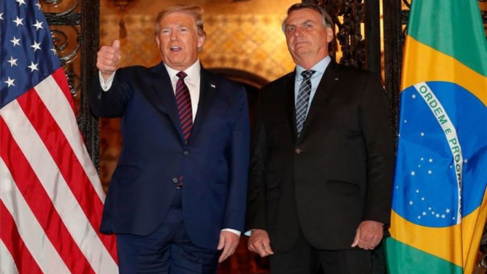 Son estrechos aliados. Bolsonaro, como Trump, no reconoció la victoria de Joe Biden.