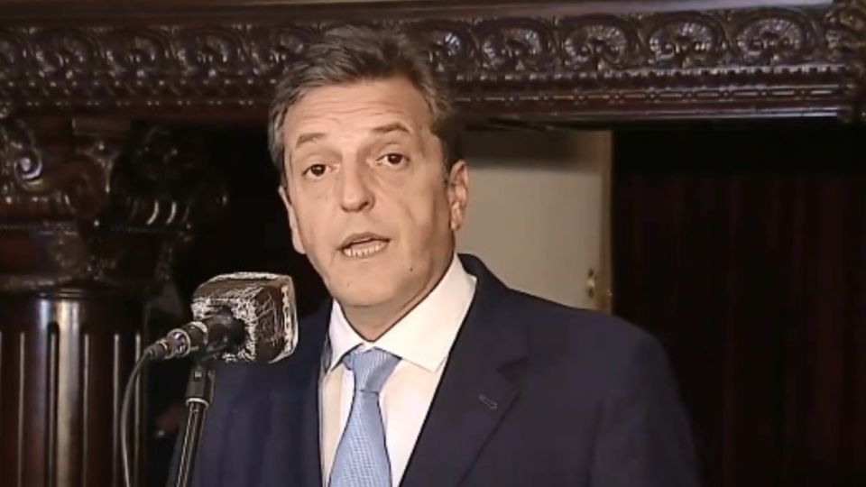 El presidente de la Cámara de Diputados, Sergio Massa.