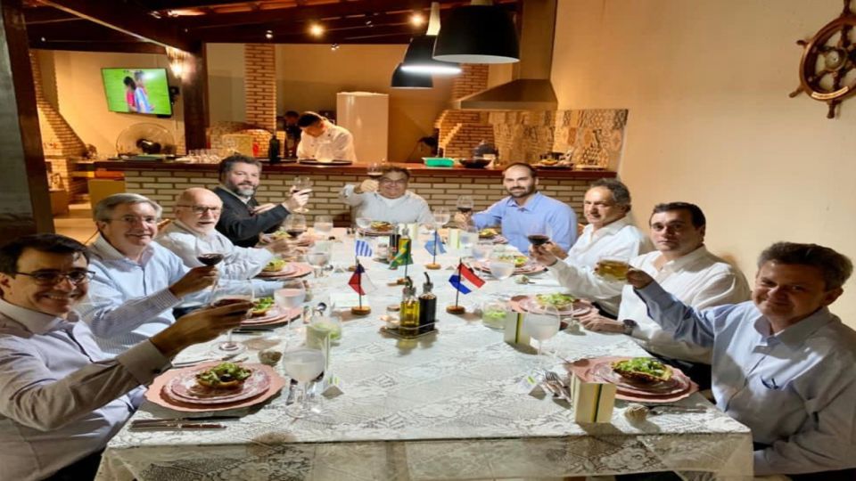 Viana Rocha había agasajado al embajador argentino en su casa de Brasilia. Ahora Daniel Scioli hizo lo propio en La Ñata.