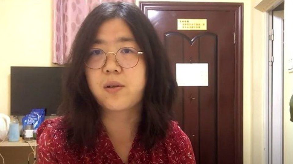 Zhang Zhan, la periodista china que denunció las irregularides en Wuhan y puede ir a la cárcel.