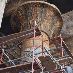 Entre los logros obtenidos, los arqueólogos pudieron recuperar los colores originales.