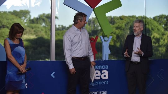 Silvia Bulla, Roberto Murchinson y Luis Guastini, en Experiencia IDEA Management.
