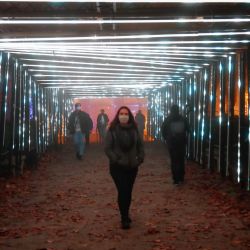 España, Madrid: la gente pasea por el Real Jardín Botánico de Madrid durante la inauguración de las luces de Navidad. | Foto:Oscar J. Barroso / EUROPA PRESS / DPA
