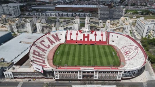Así se ve el estadio de Huracán desde un dron