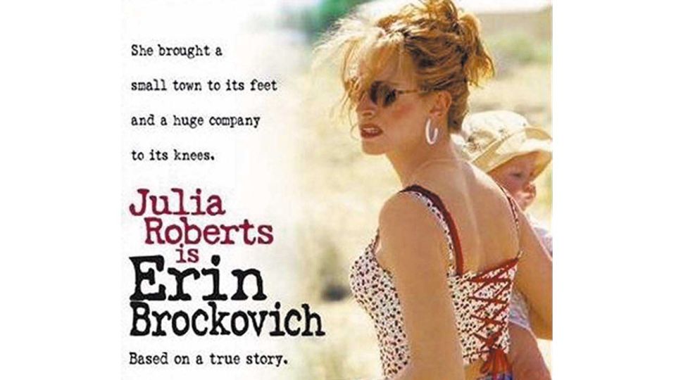 JULIA ROBERTS. Ganó el Oscar por su interpretación de la activista.