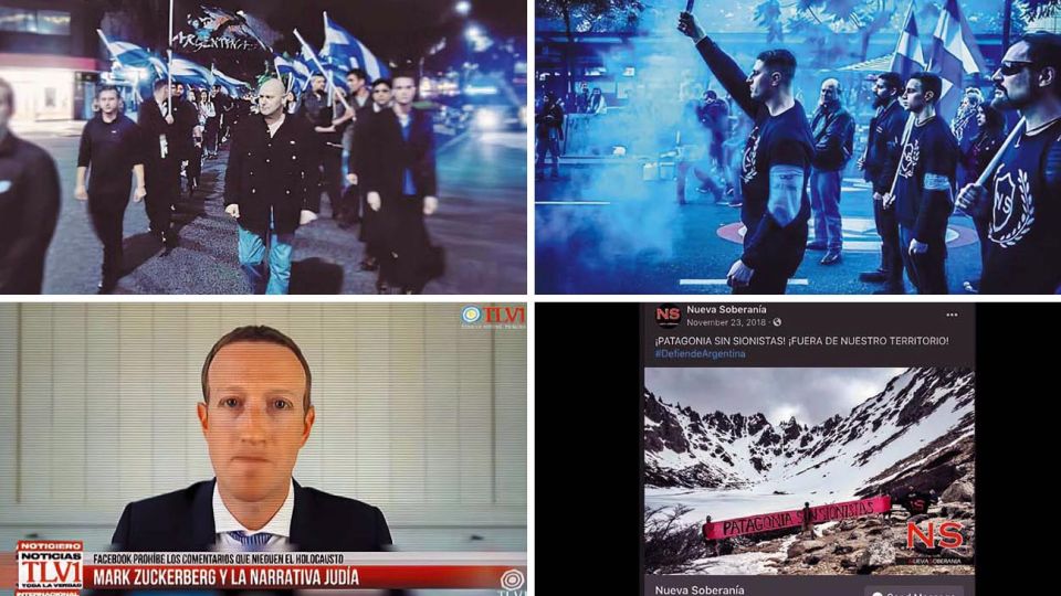 Imágenes. Fascistas, negacionistas y violentos encontraron en las redes sociales un amplificador potente.