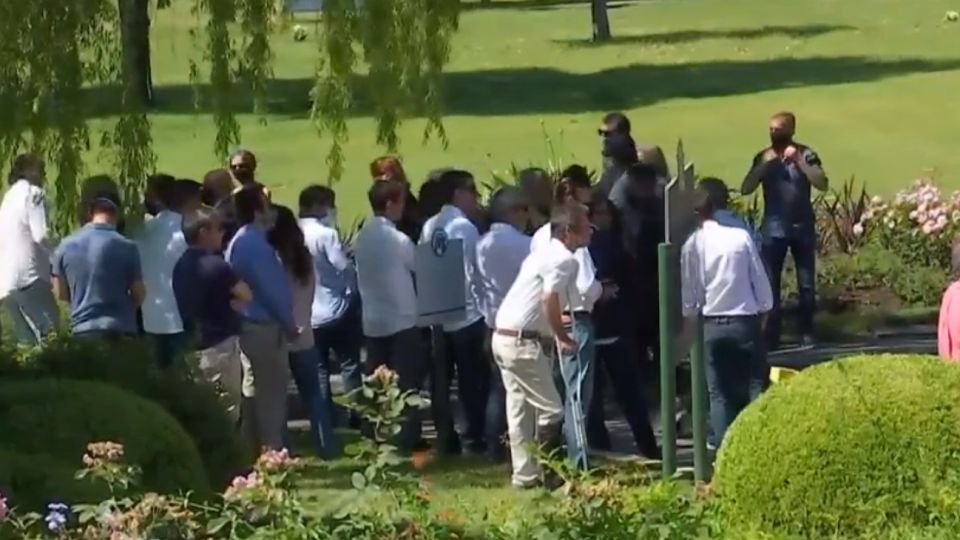 La despedida de los restos de Jorge Brito en Pilar.