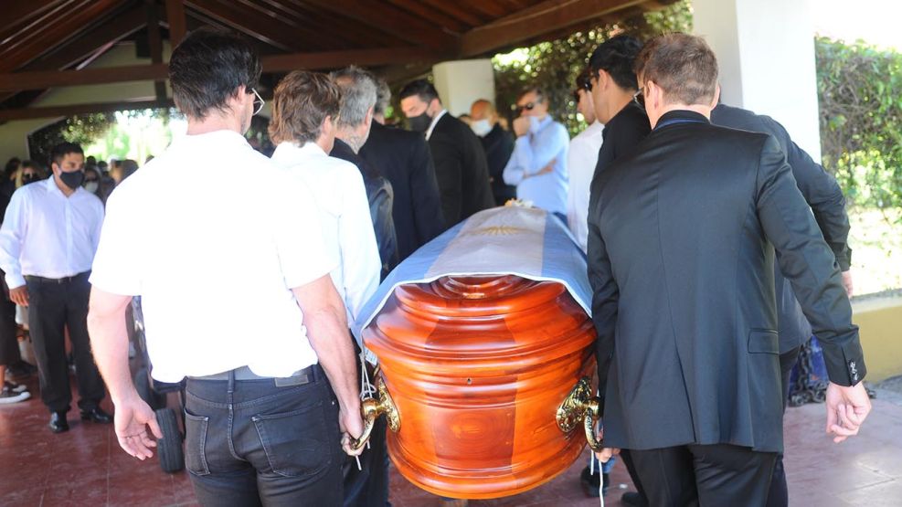 El entierro de Jorge Brito en Pilar.