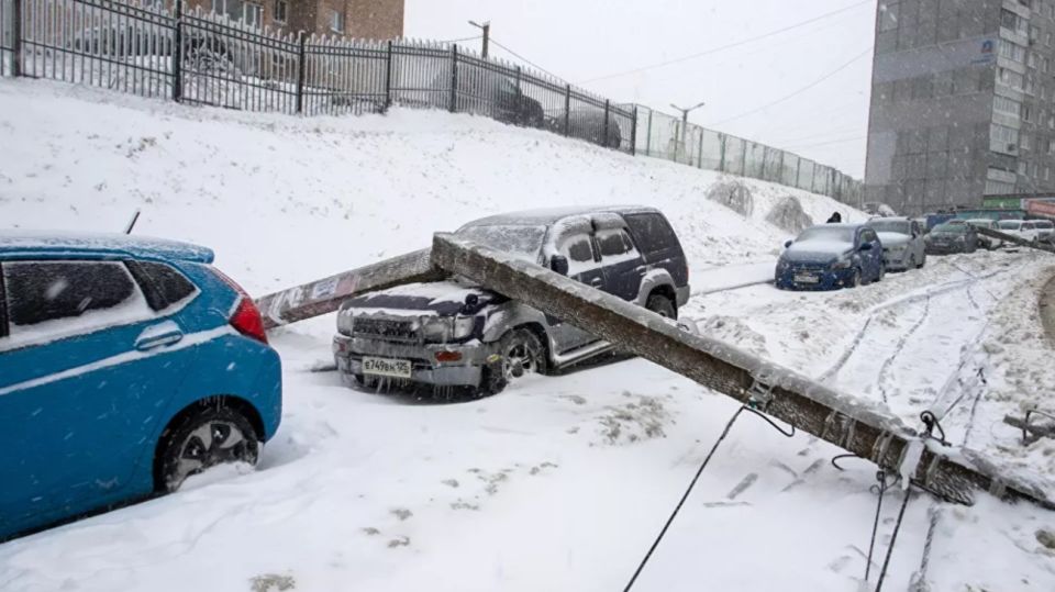 Ciclón y lluvia helada en Rusia 3