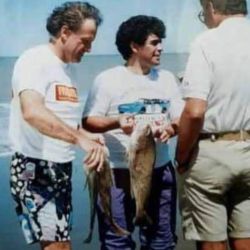 El papá de Diego era de Esquina, Corrientes, y le transmitió a su hijo la pasión por la pesca. 