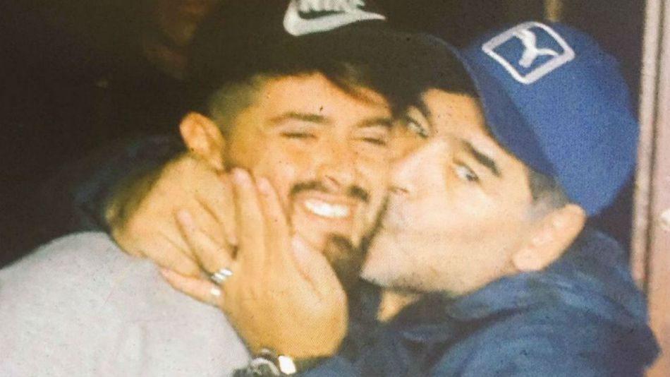 Diego Junior y Diego Maradona