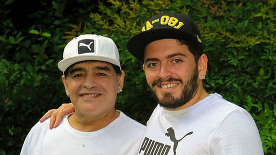 Diego Maradona y Diego Maradona Junior