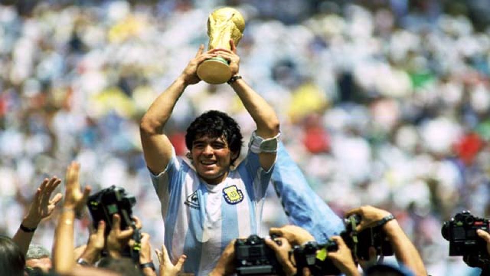 Diego Armando Maradona en el Mundial México 86.