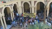 Disturbios en el velorio de Maradona