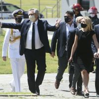 Alberto Fernández y Fabiola despidieron a Diego Maradona