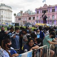 El último adiós a Diego Maradona en la Casa Rosada