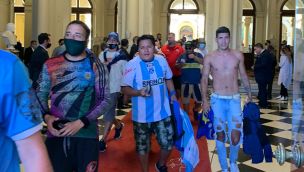 Velatorio de Diego Maradona. Incidentes en Casa Rosada.