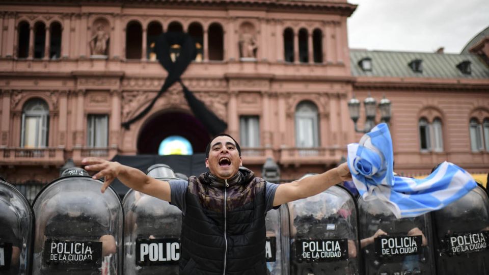Velatorio de Diego Maradona en casa Rosada