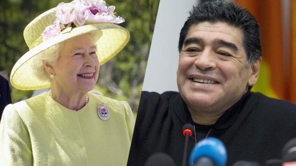 El día que Diego Maradona encaró a la Reina Isabel 