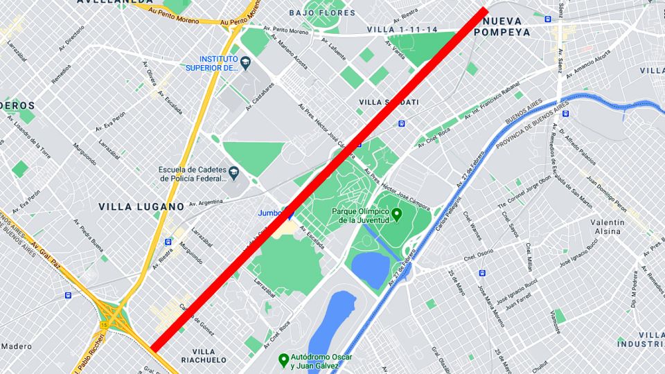 Proyecto de renombrar la avenida Fernández de la Cruz a Néstor Kirchner.