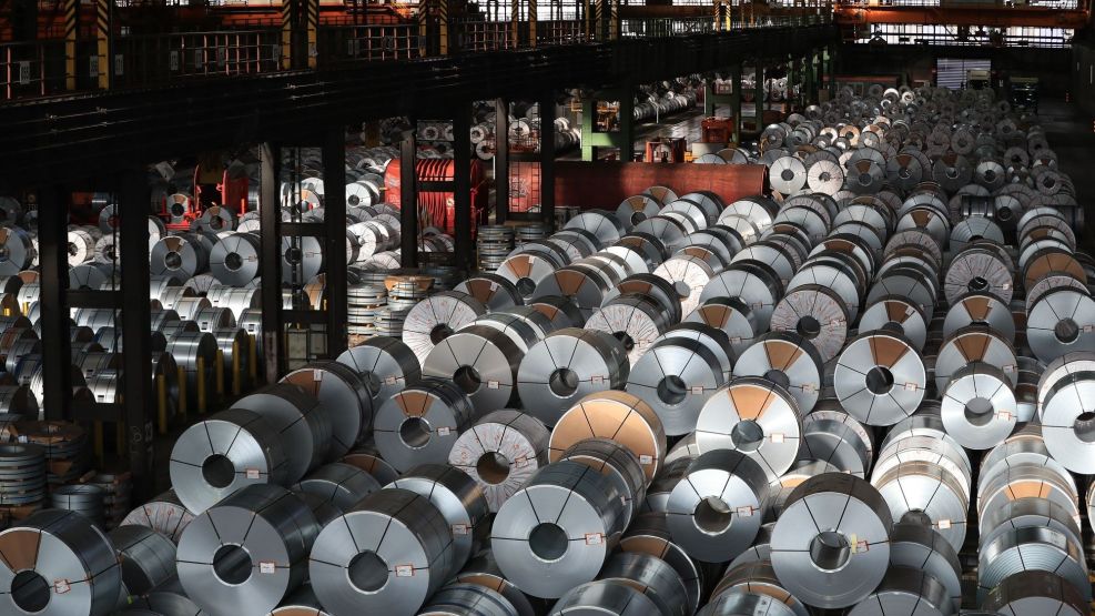 Steel Production Inside A Salzgitter AG Metals Plant
