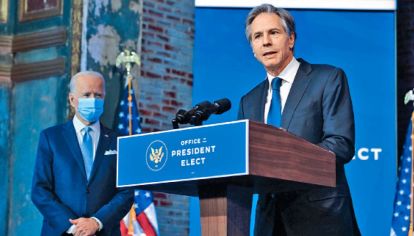 Canciller. Anthony Blinken, un veterano especialista en política exterior, será el secretario de Estado y comandará la diplomacia de Estados Unidos.