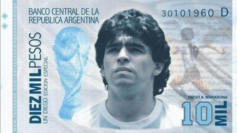 El billete de Diego Maradona necesitará de su magia