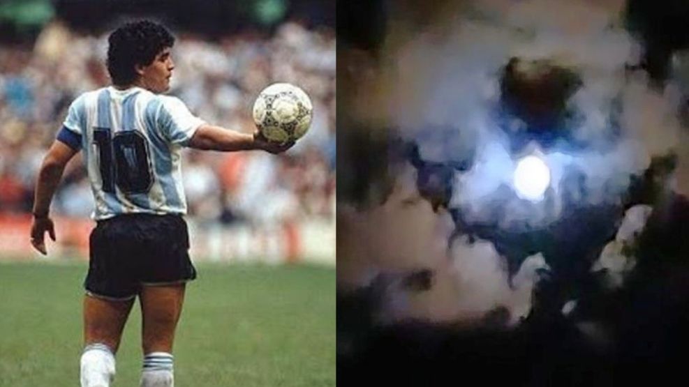 Silueta Maradona Nubes