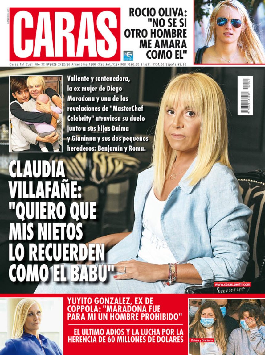 Claudia Villafañe: "Quiero que mis nietos recuerden a Diego como 'El Babu'"