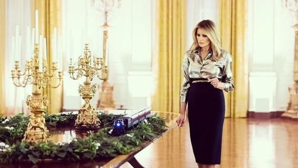 Melania Trump decoración navideña