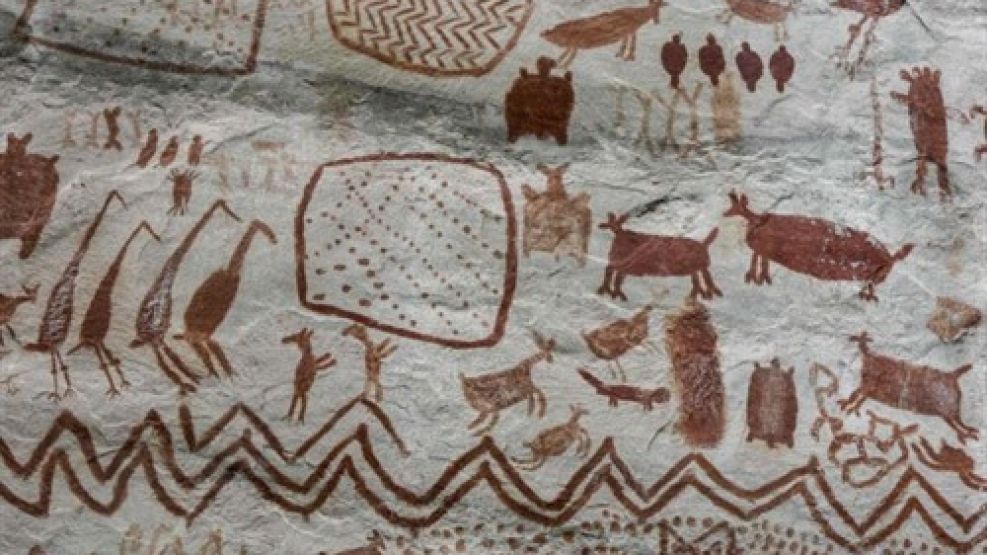 Descubren pinturas rupestres en Colombia